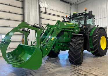 John deere 6r195 ivt with 663r new loader, 949 hrs